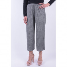 Pantaloni Eleganti Pieces Killa Culotte Gri foto