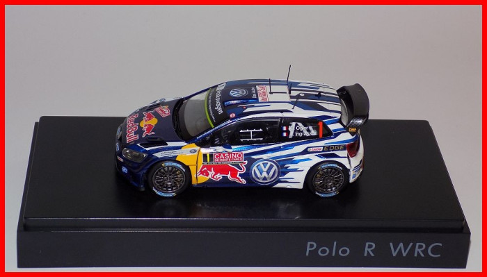 Macheta VOLKSWAGEN POLO R WRC #1 Rally Monte Carlo 2015 (scara 1/43) SPARK