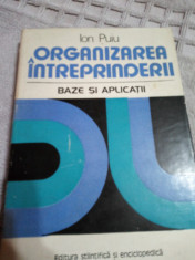 Organizarea intreprinderii-baze si aplicatii-Ion Puiu foto