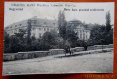 Carte postala Oradea Mare - Nagyvarad.1904 -1918.Supra tipar.Budapesta. foto