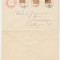 Romania WWI 1919 plic ocupatia sarba in Banat Timisoara 3 timbre sursarj local