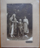 Foto pe carton , General Marin Niculescu cu familia , Rm. Valcea , interbelica