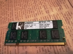 Memorie RAM laptop 2Gb DDR2 800Mhz Kingston SODIMM pc2 6400s foto