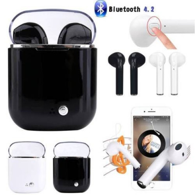 Casti set bluetooth wireless in ear earbuds Android Iphone foto