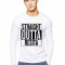 Bluza barbati alba - Straight Outta Resita