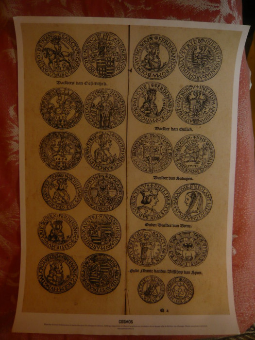 Plansa - Copie -cu instructiuni pt.cei care schimbau bani -Taleri in 1633 Anvers