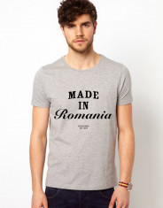 Tricou barbati gri - Made In Romania foto