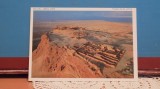 ISRAEL - MASADA - VEDERE AERIANA A ORASULUI CU RUINELE SALE - NECIRCULATA.