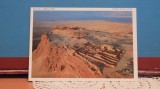 ISRAEL - MASADA - VEDERE AERIANA A ORASULUI CU RUINELE SALE - NECIRCULATA., Fotografie