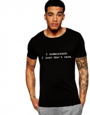 Tricou negru barbati - I understand foto