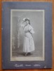 Fotografie pe carton gros , Cluj , Kolozsvar , Dansatoare , inceput de secol 20