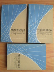 Matematica Continutul, metodele si importanta ei vol I-III Ed. Stiintifica 1961 foto