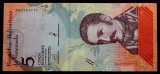 Venezuela 5 Bolivares Soberano 15 ianuarie 2018 UNC - necirculata **