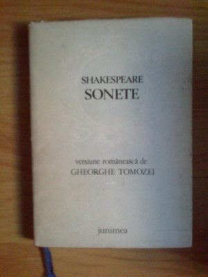 e0b Sonete - William Shakespeare (cartonata) foto