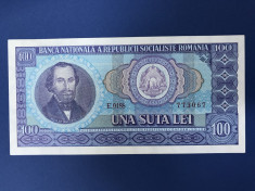 100 lei 1966 UNC foto