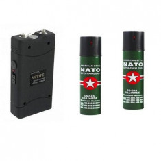 Kit autoaparare format electrosoc si set 2 spray-uri Nato paral foto