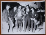 Fotografie mare, originala, 1971, Ion Tiriac si Ilie Nastase la a doua finala in Cupa Davis