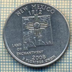 11762 MONEDA-S.U.A.-QUARTER DOLLAR NEW MEXICO -ANUL2008 P -STAREA CARE SE VEDE