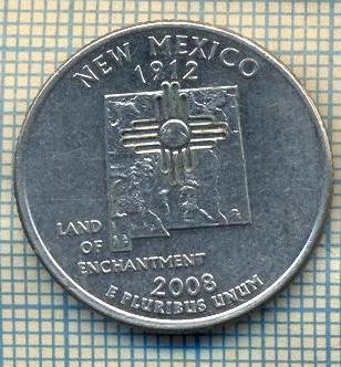 11762 MONEDA-S.U.A.-QUARTER DOLLAR NEW MEXICO -ANUL2008 P -STAREA CARE SE VEDE foto