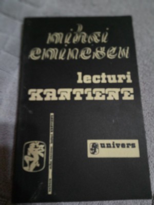 Lecturi kantiene-Mihai Eminescu foto