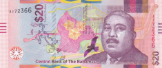 Bancnota Bahams 20 Dolari 2018 - PNew UNC foto