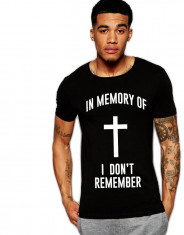 Tricou negru barbati - In memory foto