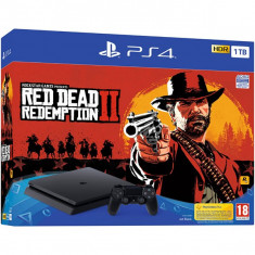 Consola Sony Ps4 Slim 1Tb Jet Black + Red Dead Redemption 2 foto