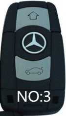 USB Stick memorie Mercedes cheie masina cauciuc 8GB Memory flash drive +CADOU! foto