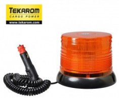 Girofar auto cu efect de rotatie sau stroboscopic 12V / 24V orange LED - TKR-GI-LED3 foto