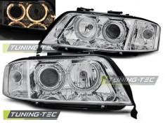 Faruri Angel Eyes pentru Audi A6 06.2001-05.2004 Tuning - Tec - VTT-LPAU81 foto