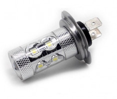 Led auto H7 80W 12-24V Leduri CREE foto