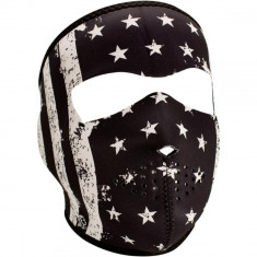 ZanHeadGear Masca Full Face Flag White/Black foto