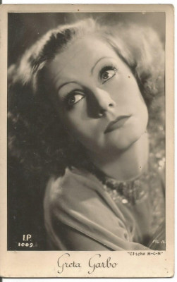 (B) carte postala-ACTORI-Greta Garbo foto