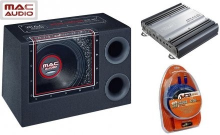 Pachet Bass Auto (Amplificator, Statie + Subwoofer Bass + Kit de Cabluri) Mac Audio 1000 W 30 cm - BLO-Bass Leader Bandpass Pack Pachet Bass Auto (Amplificator, Statie + Subwoofer Bass + Kit de Cabluri) Mac Audio 1000 W 30 cm - BLO-Bass Leader Bandpass Pack