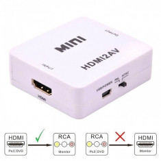 Adaptor Convertor HDMI la RCA Audio Video, HDMI la AV, Full HD 1080p foto