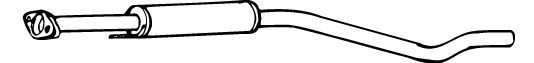 Toba esapamet intermediara Opel Astra F (56_, 57_) 1.6 i WALKER - 17348 Toba esapamet intermediara Opel Astra F (56_, 57_) 1.6 i WALKER - 17348