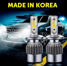 Instalatie LED H7 - MADE IN KOREA - 12V-24V, 80W, 4800 lumeni, 6000K foto