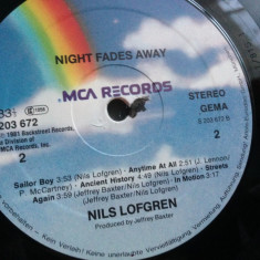 NILS LOFGREN - Night Fades Away (1981,MCA,GERMANY) vinil vinyl LP