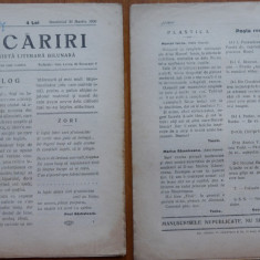 Revista literara Licariri , an 1 , nr. 1 , Bucuresti , 1930