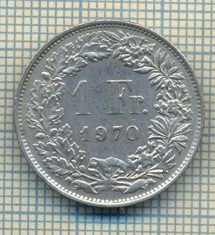 11808 MONEDA - ELVETIA - 1 FRANC - ANUL 1970 -STAREA CARE SE VEDE foto