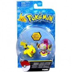 Pokemon, Hoopa vs Pikachu, set minifigurine 6 cm foto