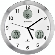 Bresser MyTime io Wall Clock 30cm - alb foto