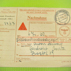 ww2-al 3 lea Reich-Act bancar gen carta postala. Stare buna, marimi: 15_10 cm.