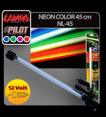 Neon pentru iluminat interior, 45 cm, 12V - VERDE foto