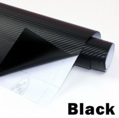 Folie colantare auto Carbon 3D - NEGRU (1m x 1,27m) foto
