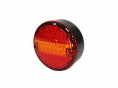 LAMPA STOP ROTUNDA CU SEMNALIZARE / INDEX &amp;quot;BANDA&amp;quot; 12/24V , 64LED foto