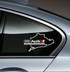 Sticker auto geam AUDI foto