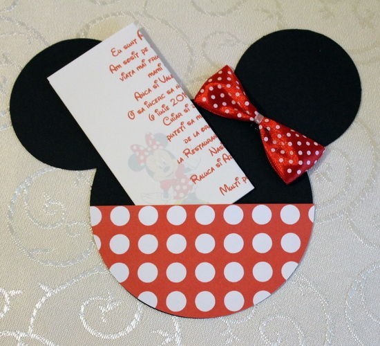 Invitatii Botez Minnie Mouse Mmi03 Arhiva Okazii Ro