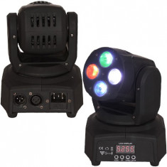 MINI MOVING HEAD RGBW LED 4X10W DMX foto