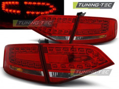 Stopuri rosu-alb pentru Audi A4 2008-2011 Tuning - Tec - VTT-LDAU87 foto